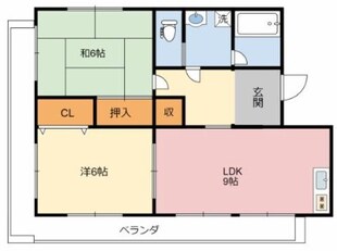 メゾンやすむろIの物件間取画像